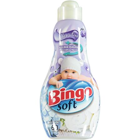 Bingo Soft Sensitive Anti-Alerjik Beyazlar ve Renkliler İçin Konsantre Yumuşatıcı 1440 ml 60 Yıkama