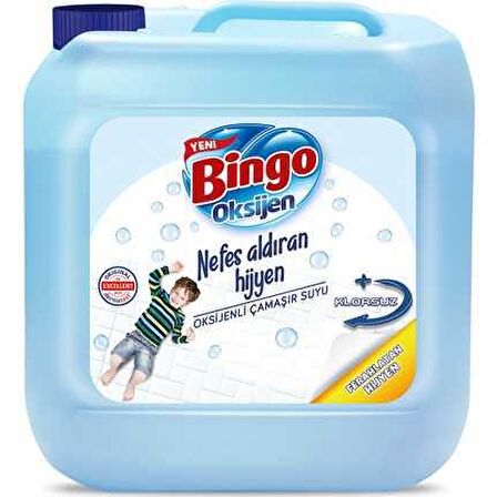 Bingo Oksijen Nefes Aldıran Hijyen Ferahlatan Hijyen Konsantre Sıvı Çamaşır Suyu 3240 ml