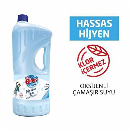 Bingo Oksijen Nefes Aldıran Hijyen Okaliptus Normal Sıvı Çamaşır Suyu 1852 ml
