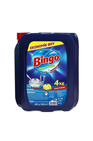 Bingo Bulaşık Sıvısı 4 Litre Limon Kokulu Elde Yıkama