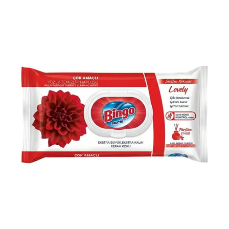 Bingo Yüzey Temizlik Havlusu 96 li Lovely x 3 Adet
