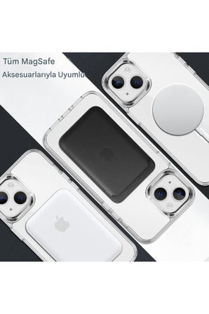iPhone 13 Şeffaf Magsafe Kılıf MTL SAFE