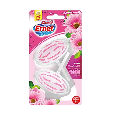 ERNET KLOZET BLOK WC SÜPER PEMPE ÇİÇEKLER 2X40 GR.