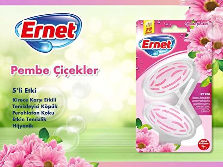 ERNET KLOZET BLOK WC SÜPER PEMPE ÇİÇEKLER 2X40 GR.