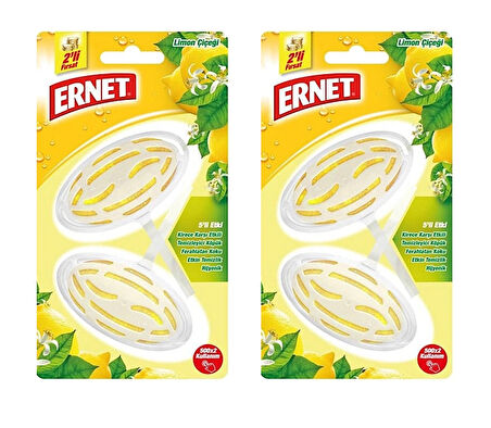 ERNET KLOZET BLOK WC SÜPER LİMON ÇİÇEĞİ 2X40 GR. 2'Lİ SET