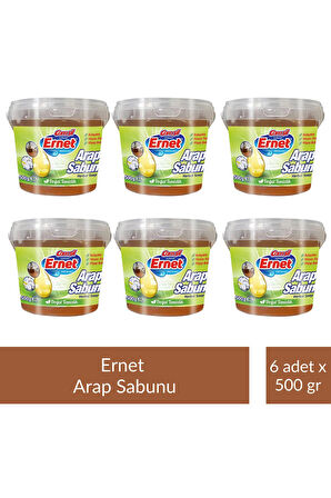 Ernet Sıvı Arap Sabunu Kase 500 gr x 6 Adet