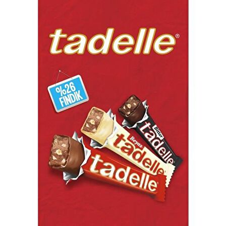 Tadelle Fındık Dolgulu Sütlü Çikolata 30 gr X 20' li