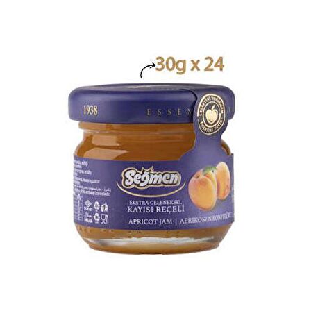 Seğmen Kayısı Reçeli Kavanoz 30g (24’lü)