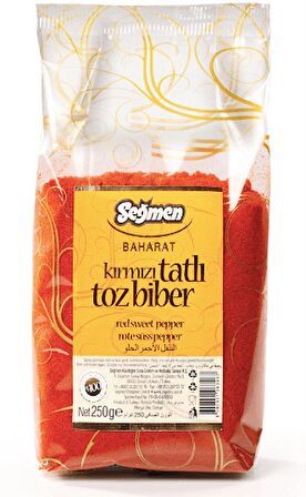 Seğmen Kırmızı Tatlı Toz Biber Poşet 250g