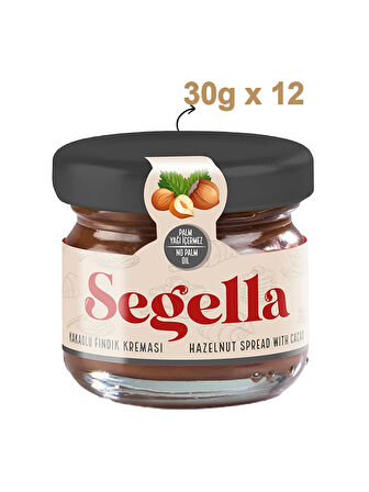 Segella Kakaolu Fındık Kreması 30g x 12 Adet