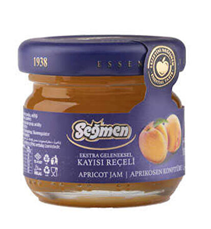 Seğmen Kayısı Reçeli Kavanoz 30g (36'lı)