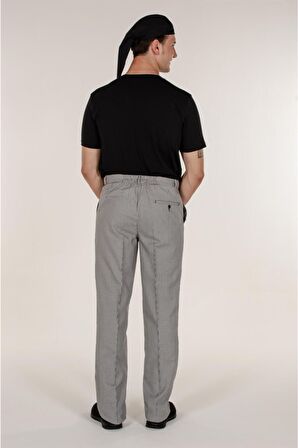 Kazayağı Erkek Aşçı ve Mutfak Şef Pantolon Ütü Dikişli