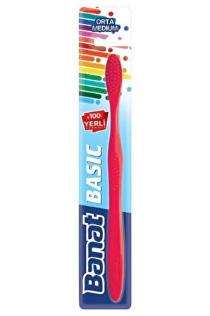 Basic Diş Fırçası - Orta Sertlik Kırmızı