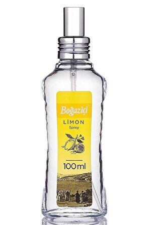 Boğaziçi 80° Limon Kolonyası Sprey Cam Şişe 100 ml