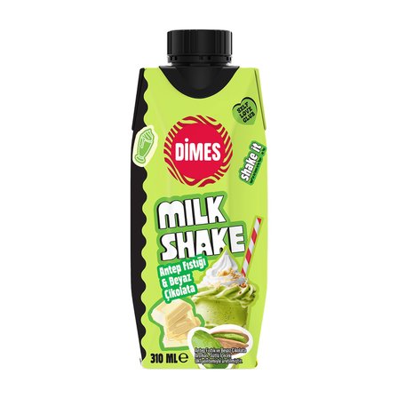 Dimes Milk Shake 310 ml 4 lü Karma Set - Çikolata - Antep Fıstığı - Kola - Çilek