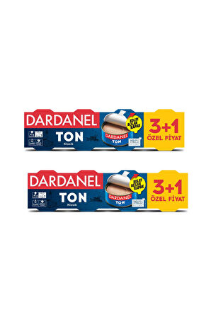 Dardanel Ayçiçek Yağlı Ton Balığı 4x75 gr x 2 Adet