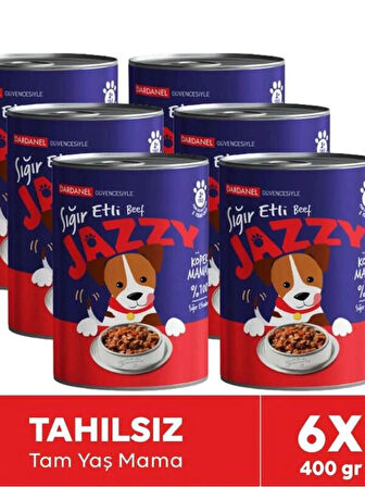 Dardanel Jazzy Köpek Maması Etli 400GRx6 Adet