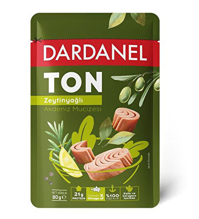 Dardanel Poşet Zeytinyağlı Ton Balığı 80 gr x 12 Adet