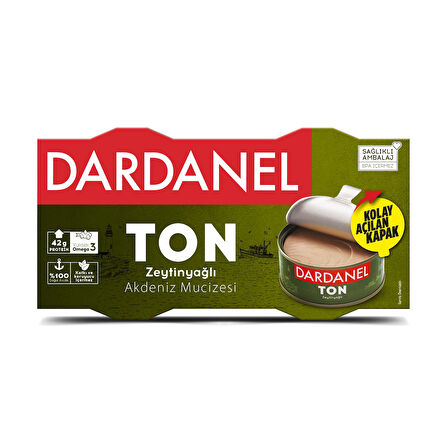 Dardanel Zeytinyağlı Ton Balığı 2 x 140 gr  x 2 Adet