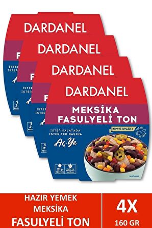 Dardanel Aç Ye Meksika Fasulyeli Ton Balığı 160 Gr X 4 Adet