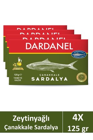 Dardanel Zeytinyağlı Çanakkale Sardalya 125 gr x 4 Adet