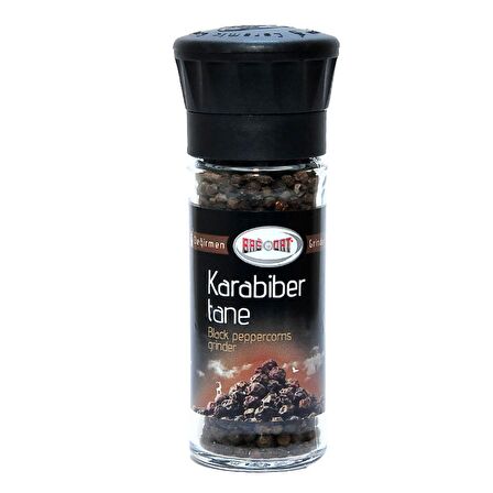 Cam Değirmenli Doğal Tane Karabiber 50 Gr