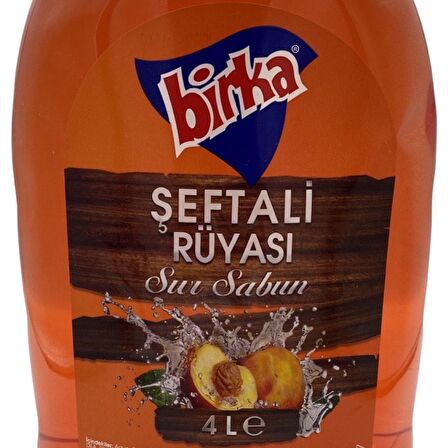 Birka Sıvı El Sabunu, 4000 ml., Şeftali Kokulu