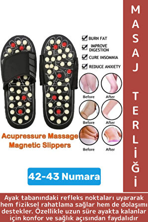 Çalışan Uzun Süre Ayakta Kalan Bireyler Stres Azaltan Duruş Düzelten Ayak Masaj Terliği 42-43 Numara