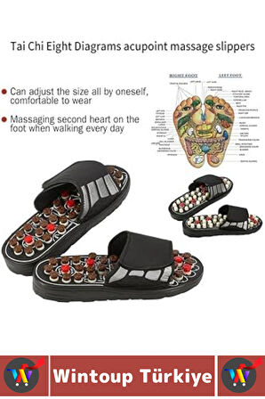 Çalışan Uzun Süre Ayakta Kalan Bireyler Stres Azaltan Duruş Düzelten Ayak Masaj Terliği 42-43 Numara