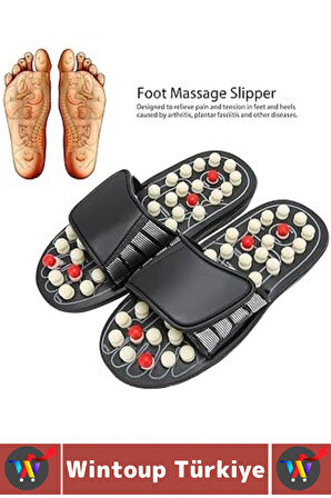 Çalışan Uzun Süre Ayakta Kalan Bireyler Stres Azaltan Duruş Düzelten Ayak Masaj Terliği 42-43 Numara