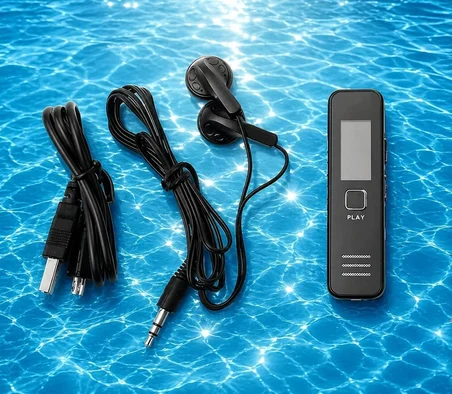 NIVEGO Mini Ses Kayıt Cihazı Diktafon | Ders, Toplantı, Röportaj Kayıt | Tek Tuş Ses Kaydedici | Taşınabilir Dijital Recorder | MP3 Çalar | Kompakt Tasarım