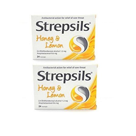 Strepsils Bal ve Limon Aromalı Pastil 24 Pastil 2'li