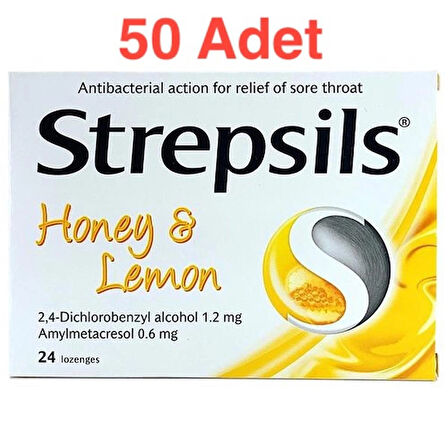 Strepsils Bal & Limon 24 Pastil - 50 Adet