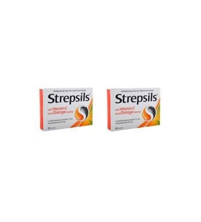 Strepsils Portakal & C Vitamini Aromalı 24 Pastil 2 Kutu 