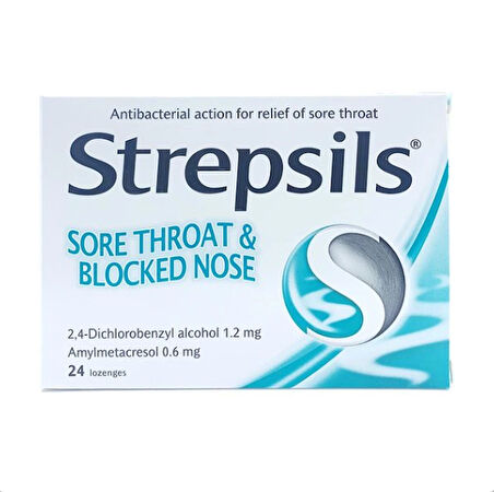 Strepsils Mentollü 24 Pastil 10 adet