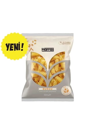 Burgu Makarna Durum Buğdayı İrmiği %12 Protein Değerli Sade Kesme 5 x 500 gr (2.5 KG)