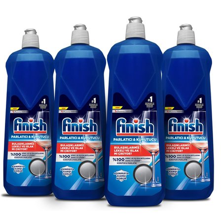 Bulaşık Makinesi Parlatıcı & Kurutucu Sıvı 800 ml x 4
