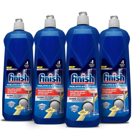 Bulaşık Makinesi Parlatıcı & Kurutucu Sıvı Limon 800 ml x4
