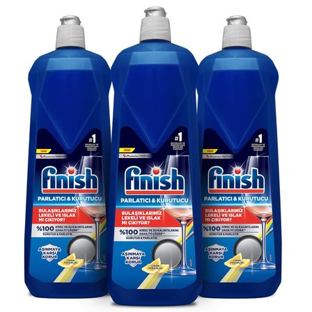 Bulaşık Makinesi Parlatıcı & Kurutucu Sıvı Limon 800 ml x3