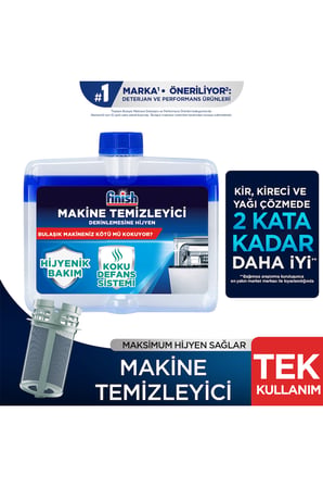 Finish Parlatıcı Limon 800 ml + Makine Temizleyici Normal 250 ml + Limon 250 ml