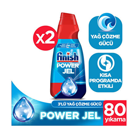 Hepsi Bir Arada Konsantre Jel 2x1000 ml Bulaşık Makinesi Deterjanı