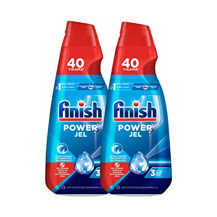 Hepsi Bir Arada Konsantre Jel 2x1000 ml Bulaşık Makinesi Deterjanı