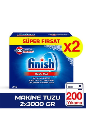 Finish Bulaşık Makinesi Tuzu 2 x 3000 gr