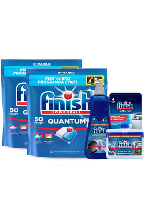 Finish Quantum 50 x 2 + Temizlik ve Bakım Seti