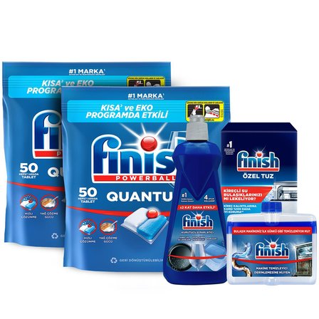 Finish Quantum 50 x 2 + Temizlik ve Bakım Seti