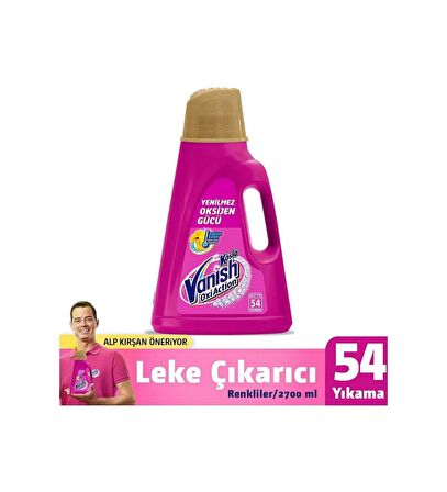 Kosla Vanish Oxi Action Renkliler İçin Leke Çıkarıcı 2700 Ml. - 54 Yıkama - 1 Adet 