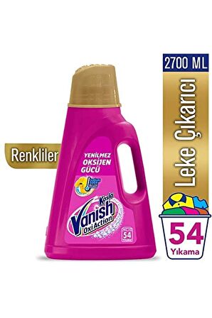 Kosla Vanish Oxi Action Renkliler İçin Leke Çıkarıcı 2700 Ml. - 54 Yıkama - 1 Adet 