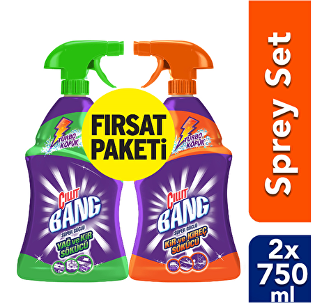 Cillit Bang Mutfak ve Banyo Temizleyici Sprey 2 x 750 ml