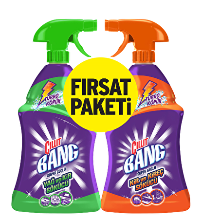 Cillit Bang Mutfak ve Banyo Temizleyici Sprey 2 x 750 ml