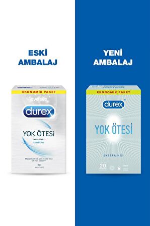 Durex Yok Ötesi Ekstra His 40'lı İnce Prezervatif